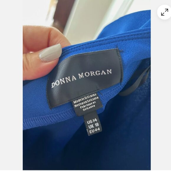 Donna Morgan Dress size 14 Blue New with Tags - Picture 5 of 5